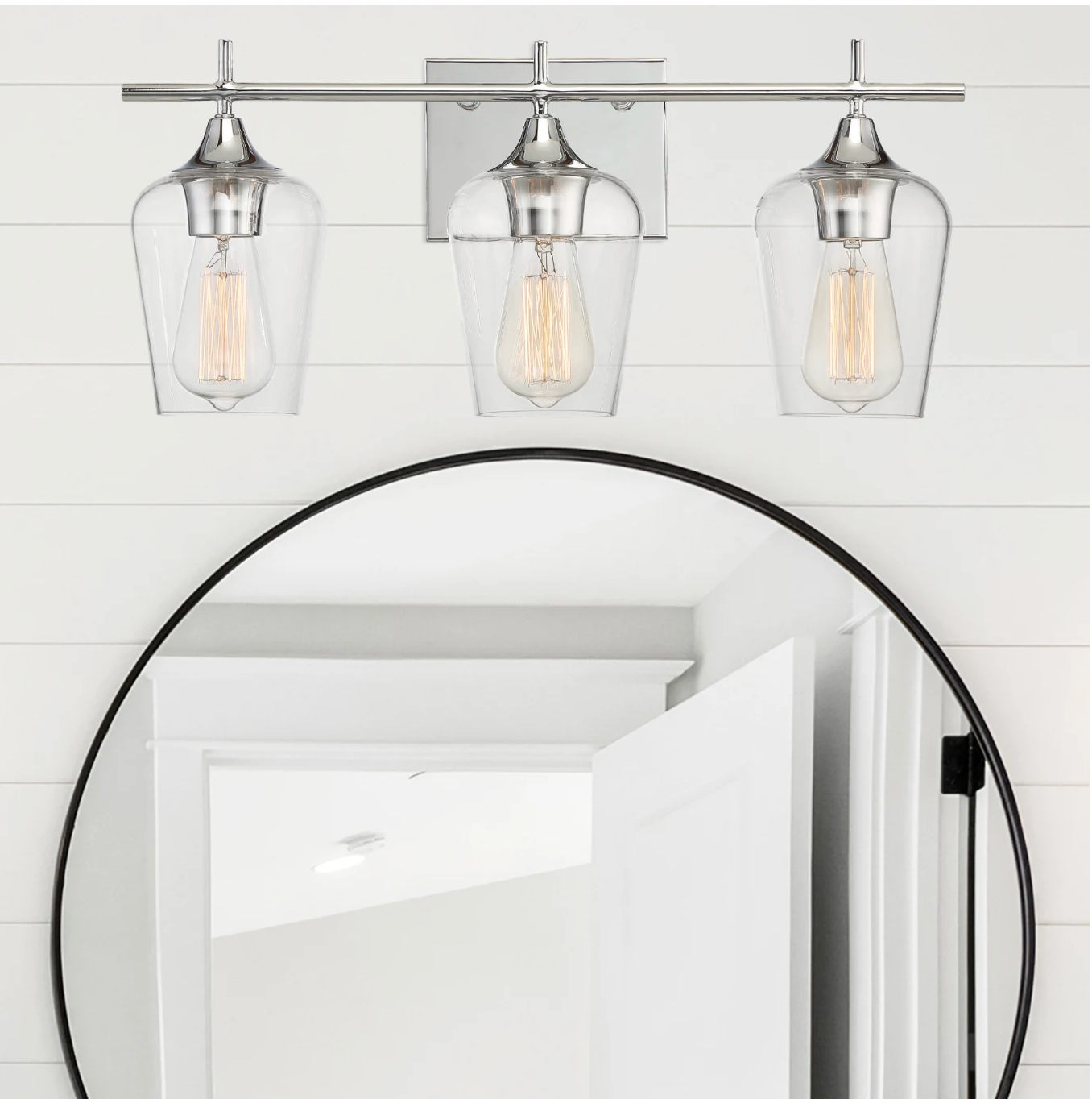 Savoy 3 House Vanity Lighting Brushed Nickel