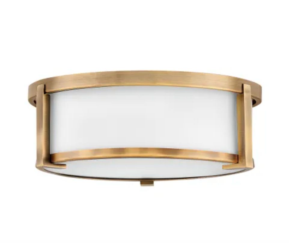 Hinkley Lighting Lowell 2 Light 13" Wide Flush Mount Drum Ceiling Fixture