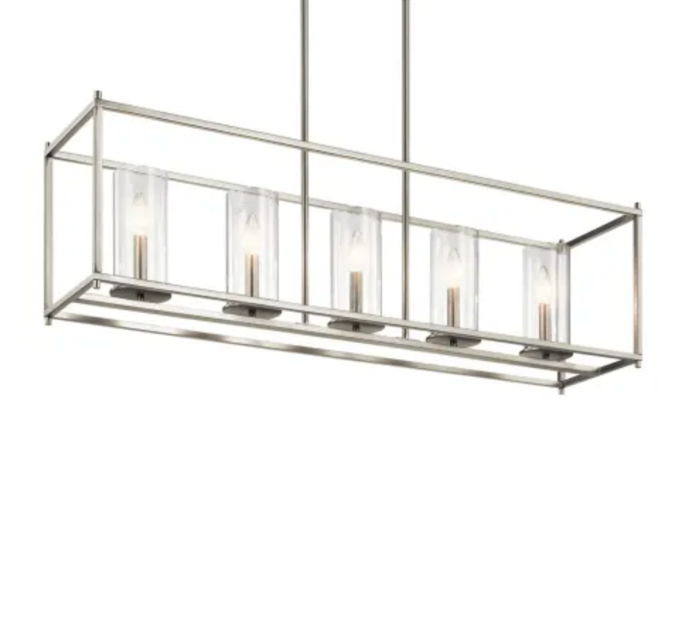 Kichler Crosby 5 Light 10" Wide Linear Chandelier
