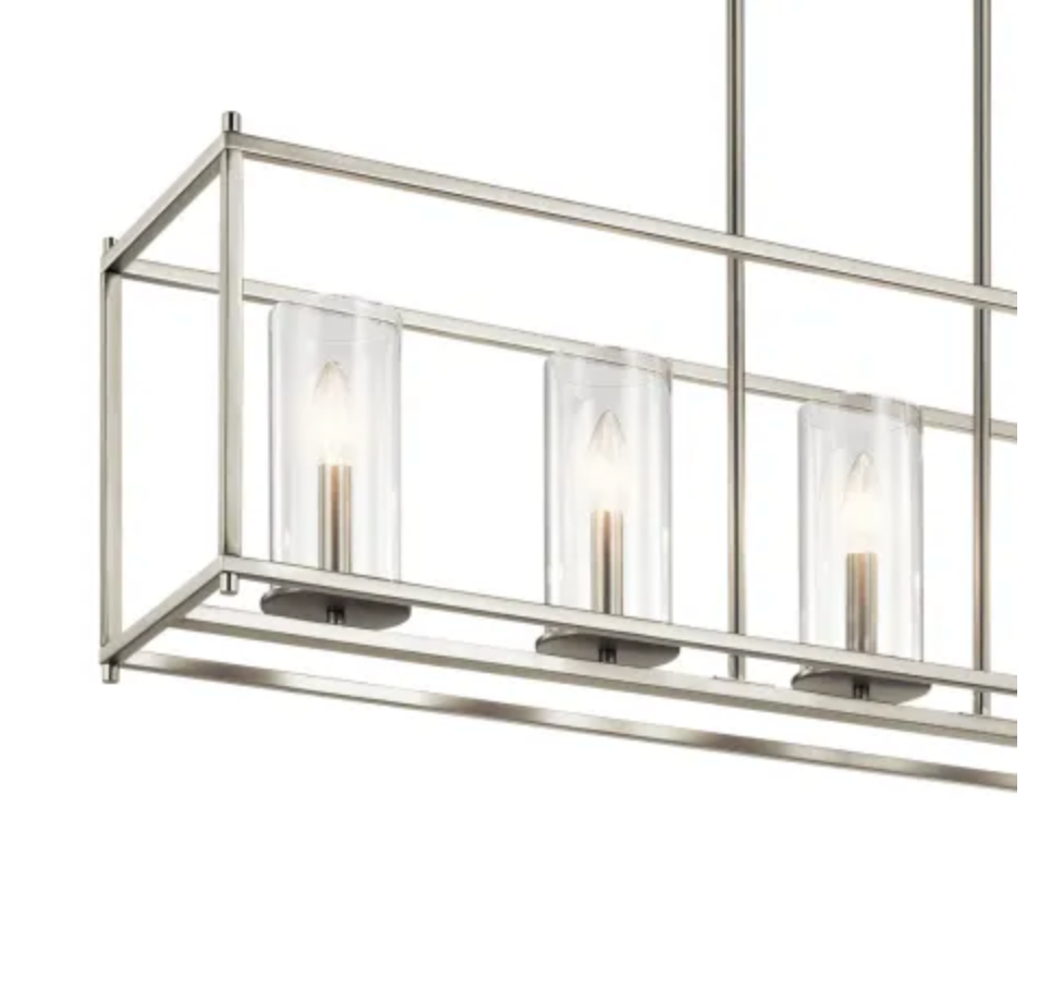 Kichler Crosby 5 Light 10" Wide Linear Chandelier