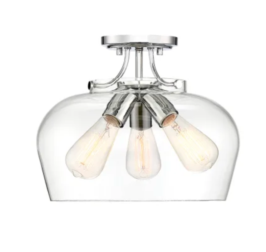 Savoy House Octave 3 Light 13" Wide Semi-Flush Ceiling Fixture