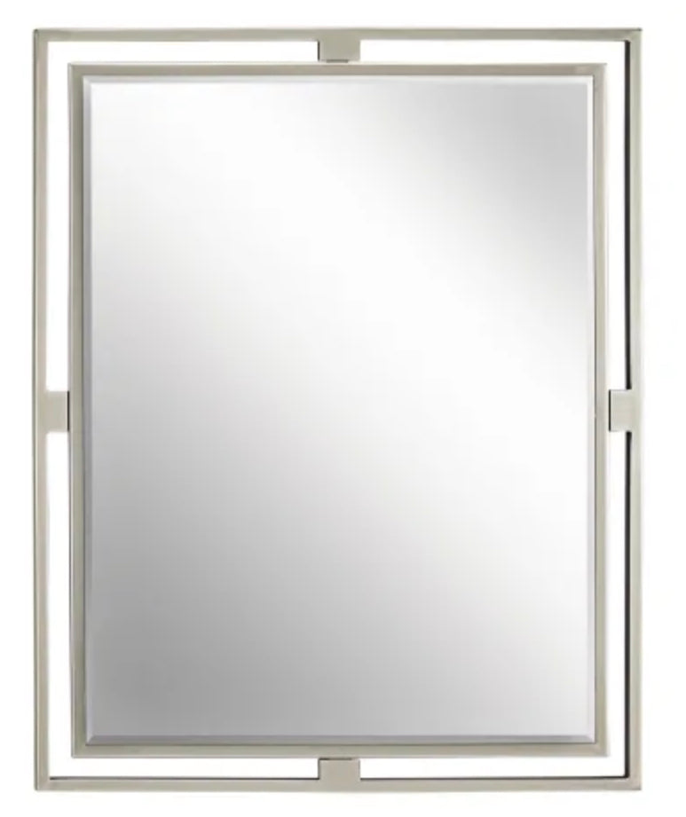 Kichler Hendrik 24" W x 30" H Traditional Rectangular Framed Bathroom Mirror