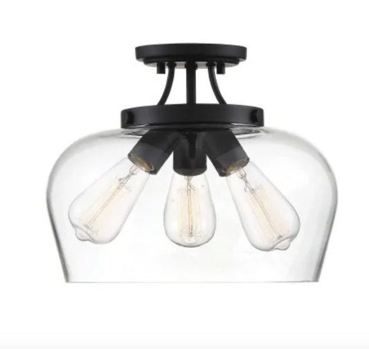 Savoy House Octave 3 Light 13" Wide Semi-Flush Ceiling Fixture
