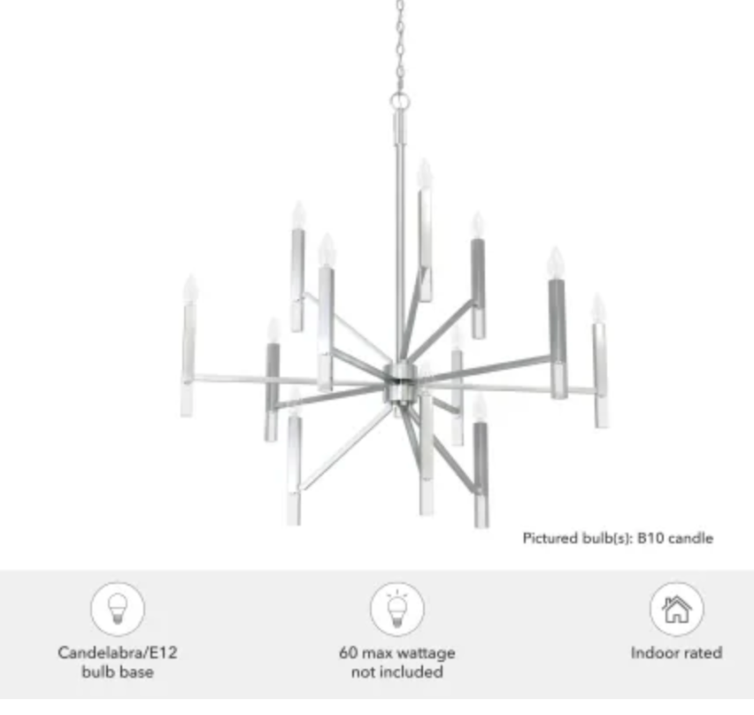 Hunter Sunjai 12 Light 40" Wide Taper Candle Style Chandelier