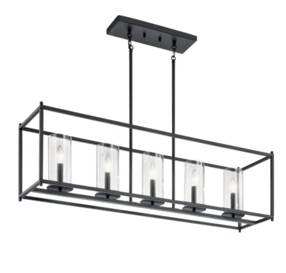 Kichler Crosby 5 Light 10" Wide Linear Chandelier