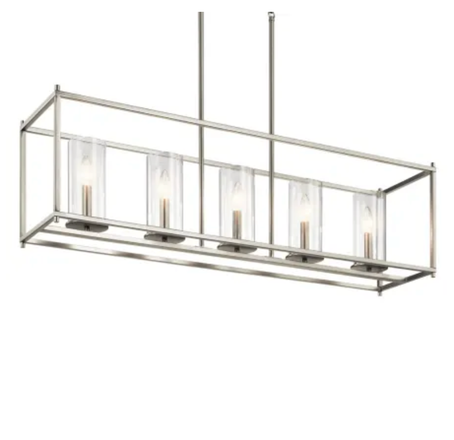 Kichler Crosby 5 Light 10" Wide Linear Chandelier