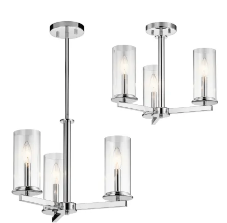 Kichler Crosby 3 Light 18" Wide Chandelier