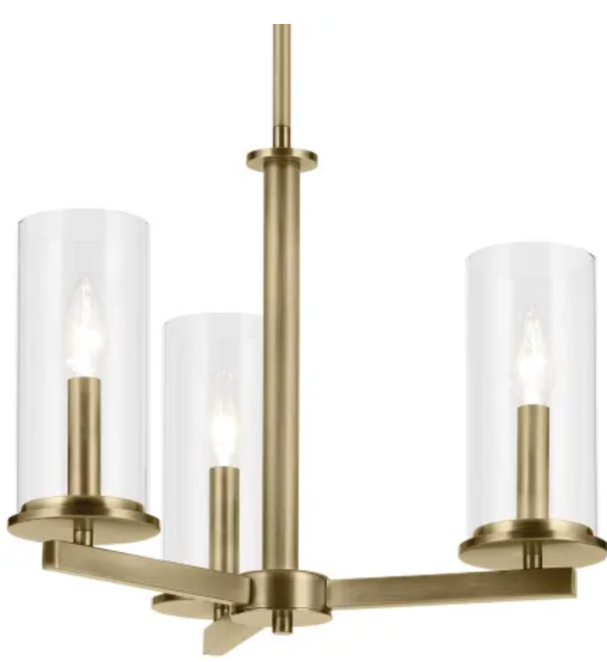 Kichler Crosby 3 Light 18" Wide Chandelier
