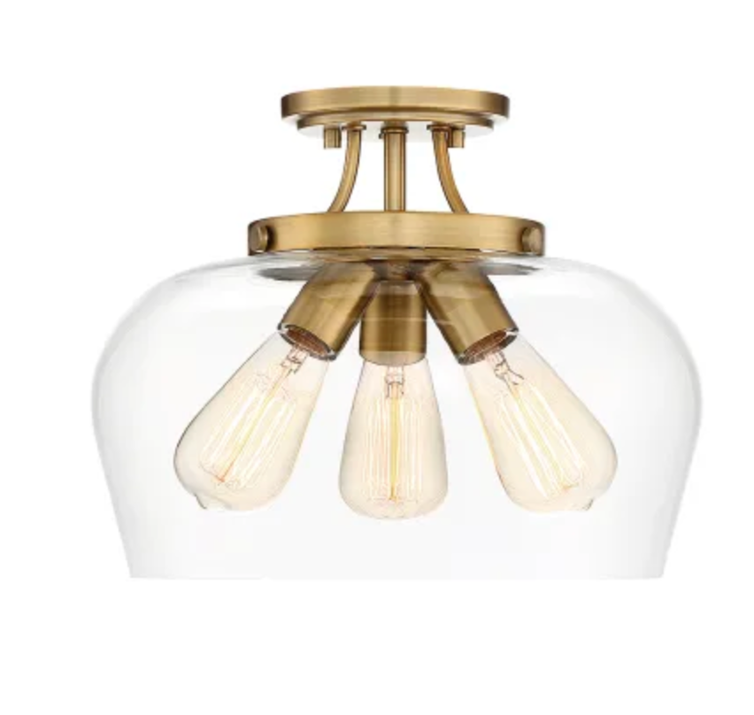 Savoy House Octave 3 Light 13" Wide Semi-Flush Ceiling Fixture
