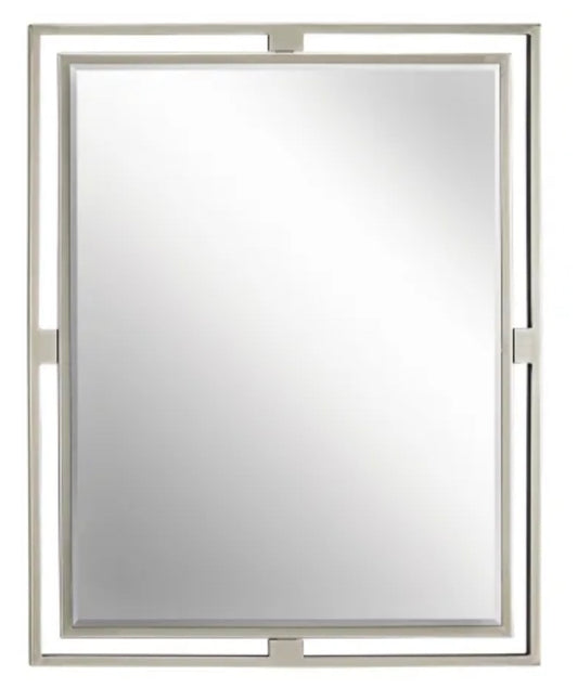Kichler Hendrik 24" W x 30" H Traditional Rectangular Framed Bathroom Mirror