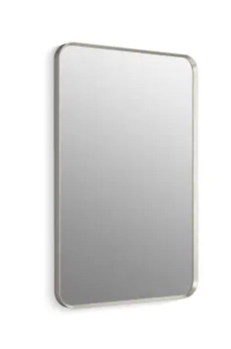 Kohler Essential 24" W x 36" H Transitional Rectangular Metal Framed Bathroom Wall Mirror