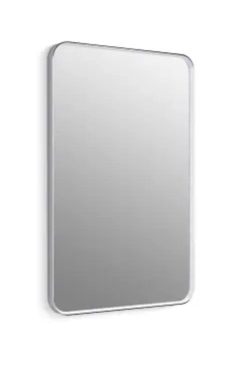 Kohler Essential 24" W x 36" H Transitional Rectangular Metal Framed Bathroom Wall Mirror